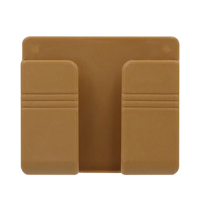 Настенный держатель для мобильного телефона, подставка для зарядки телефона, ящик для хранения с дистанционным управлением, кронштейн, держатель-органайзер без перфорации