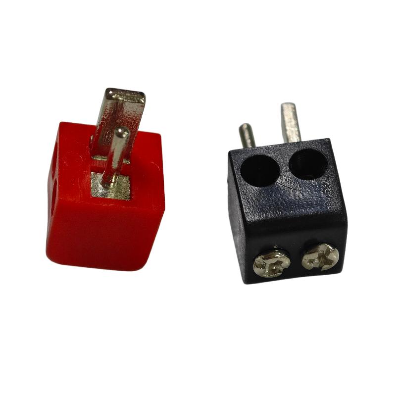 2/6Pcs Screw Terminal Block Connector 2Pin Din Hi-Fi Speaker-Plug Connectors Red Black Electrical Equipment-Plug Connector