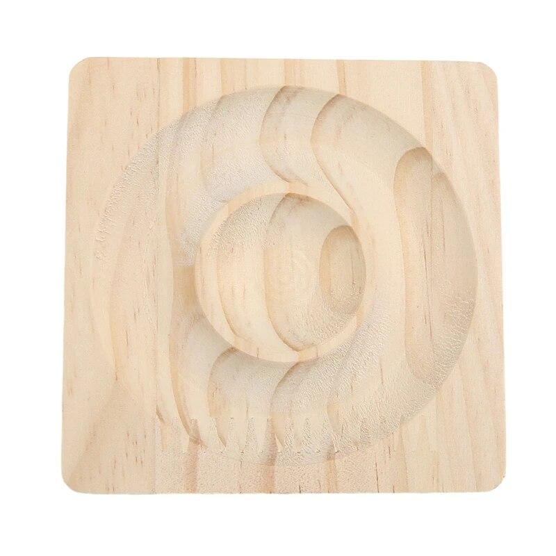 1Pcs Bead Design Plate Solid Wood Hand Beading DIY Tool Hand Surround Display Plate Bracelet Storage Head Jewelry Tray