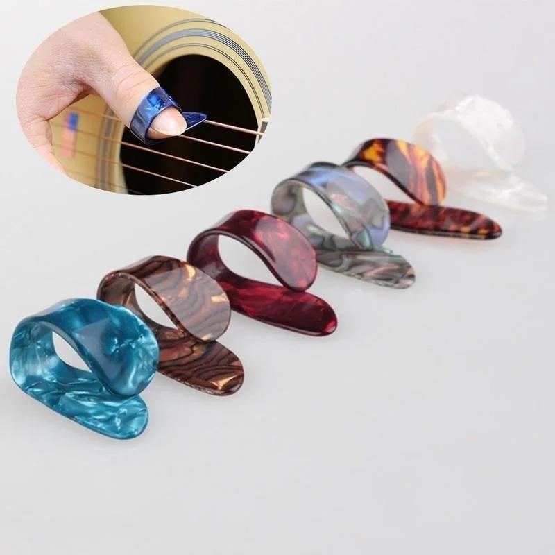 4Pc/Set Guitar Part Finger Picks Guitars Picks Pickup Guitar Bass Fingerstyle Thumb Plectrums Guitars Strap Accessor