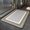 Qiqijia Household Diatomaceous Earth Mat, Bathroom Non-Slip Mat, Doorway Absorbent Mat, Quick-Drying Bathroom Foot Mat for Washroom Entrance
