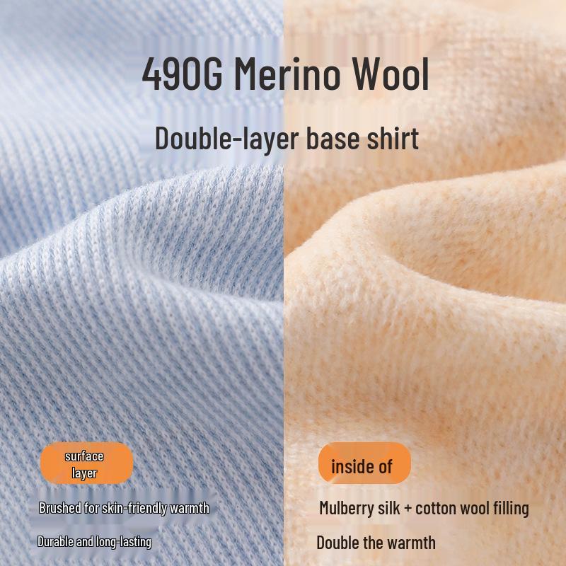 Детская теплая футболка с длинным рукавом для осени и зимы - Доступна для детей среднего и старшего возраста.