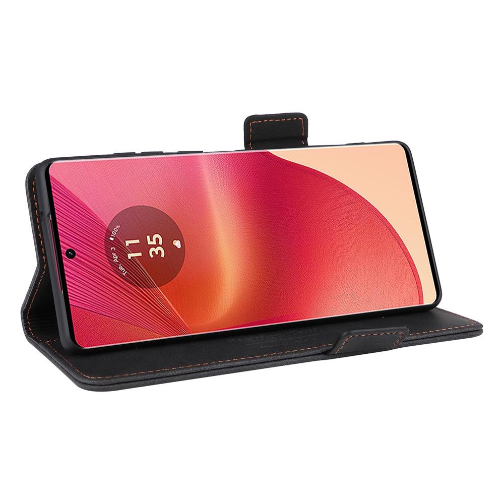Кожаный флип-кейс для Motorola EDGE50 Fusion - Унисекс, Европейский и Американский дизайн