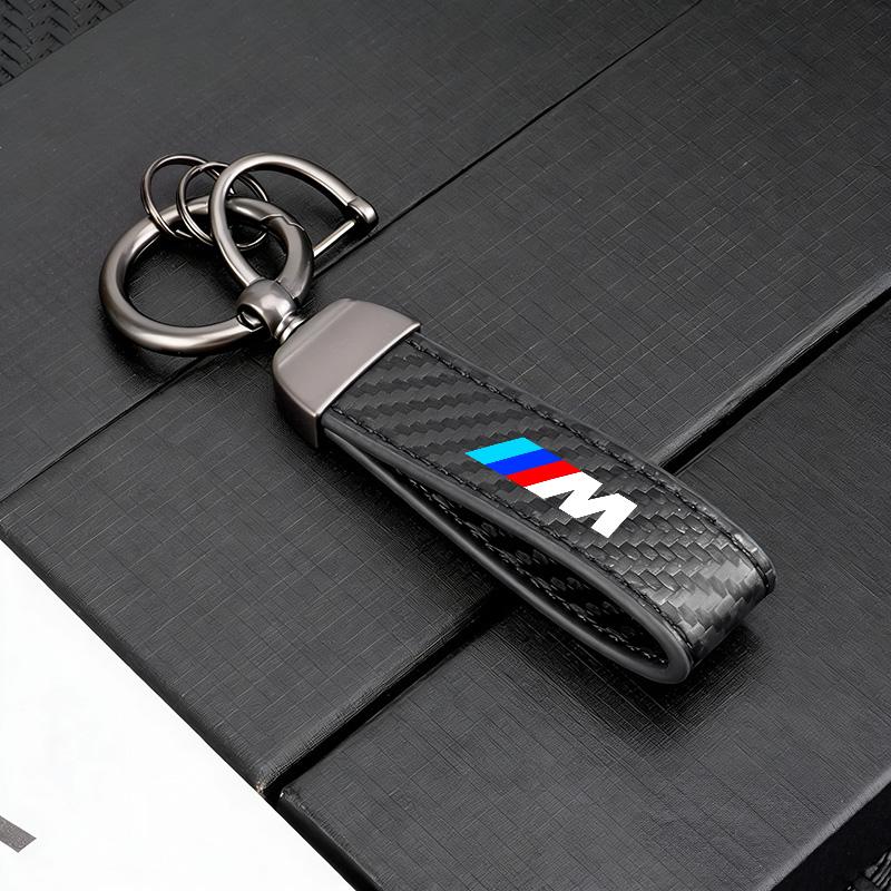 Car Carbon Fiber Keychain Microfiber Key Chain for BMW M Performance E36 E46 E90 E60 F10 F30 E39 F20 E87 E92 G30 X5 E70 E91 G20 ydbn48