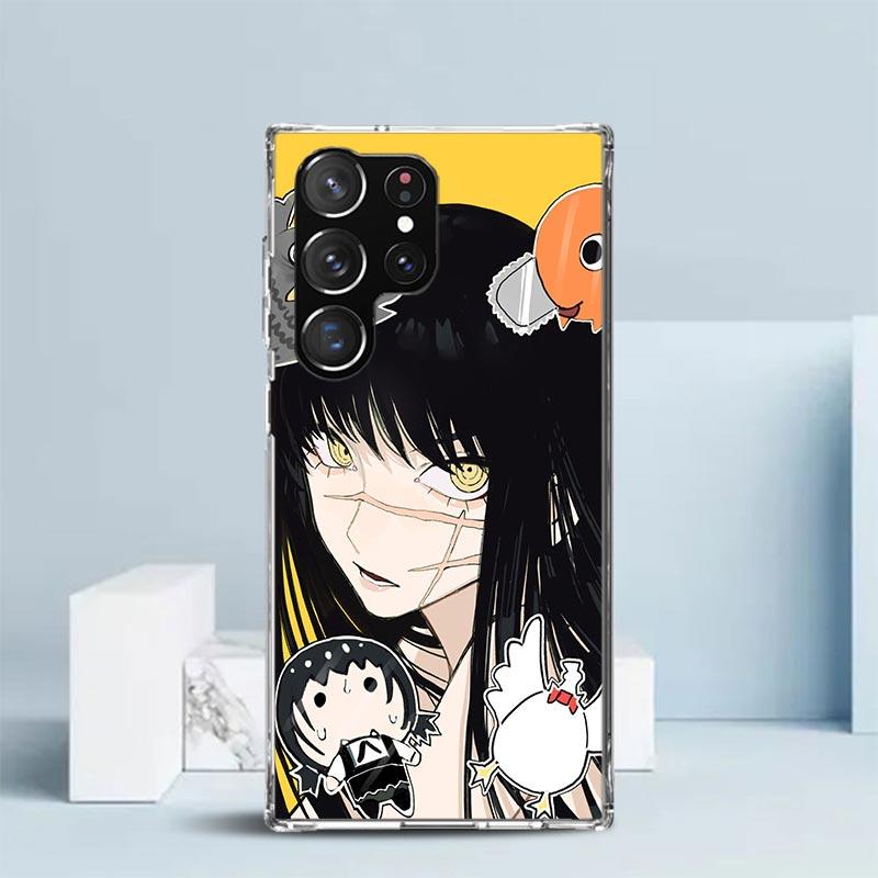 C-Chainsaw Mans Yoru War Devil Soft Cover for Samsung Galaxy S25 Edge S26 S24 S23 Ultra Phone Case S22 S21 Plus S20 FE Print Pat