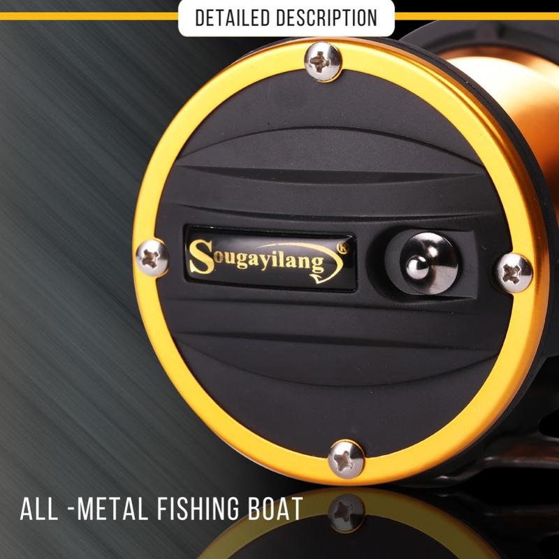 SOUGAYILANG Рыболовная катушка для троллинга, катушка для приманки, колесо для рыболовной катушки для морской рыбалки на большую рыбу
