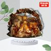 Рождественский вертеп, плоский акрил 2D, настольное украшение, подходит для гостиной, офиса, подарков, Рождества, Хэллоуина