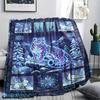 Snow Leopard Animal Print Flannel Blanket, High quality Comfortable for All Seasons, Home Decor, Warmth and Comfort, Perfect for Christmas Gifts121