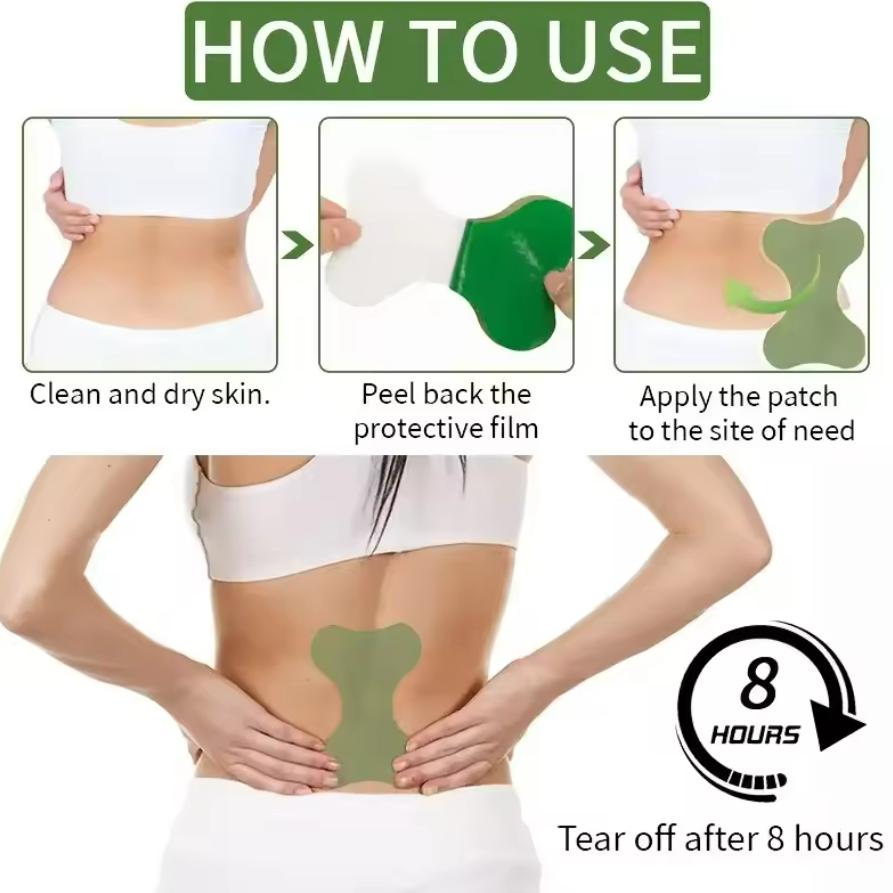 Наклейки на поясничный отдел позвоночника, полынь, медицинский пластырь, боли в спине, кости, облегчение боли, самонагревающийся пластырь