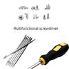 6 In 1 Screwdriver Set Multifunctional Screw Driver Bit Set with Phillips Slotted Torx Triwing Triangle U-type Screwdriver Bit Magnetic Screwdriver