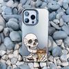 Роскошный Забавный Милый Чехол для Телефона со Скелетом и Кошкой для iPhone 16 15 Plus Pro Max 11 13 12 14 Pro Max 13 Mini Ударопрочный Лазерный Чехол