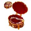 Oval Shape Jewelry Organizer Relief Design Jewelry Storage Case Jewelry Box  Jewelry Storage