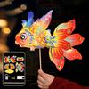 With Led Light Handheld Fish Lantern Handmade Chinese  Glowing Handheld  Lantern  Hanfu Accessories