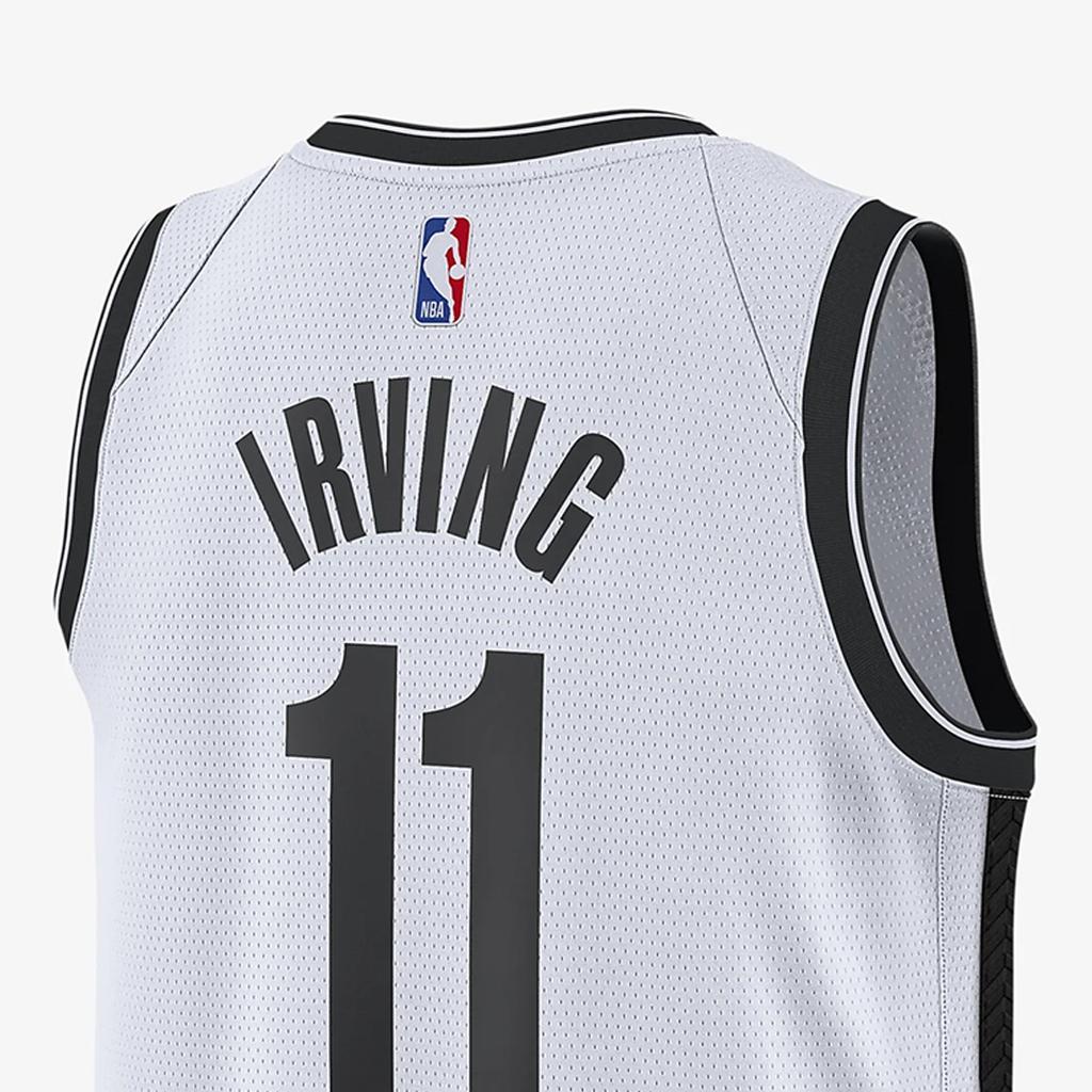 Nike Футболка NBA Brooklyn Nets Kyrie Irving 2023/24 Cloud White/Core Black для мужчин в уличном стиле DN2069-100