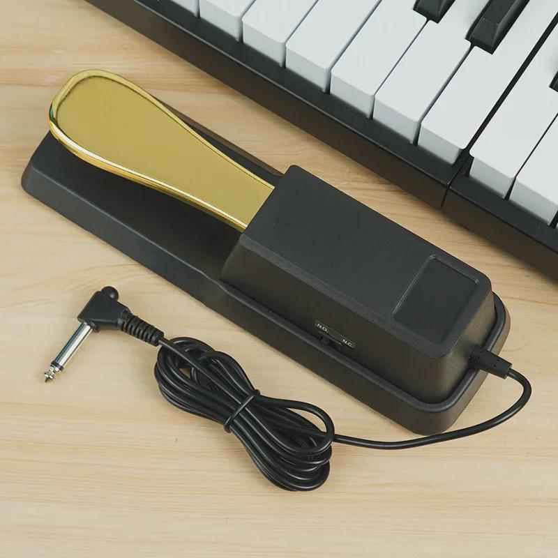 Universal Piano Sustain Pedal - Electric Keyboard & Synthetic Metal Pedal