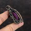 Фиолетовый огненный лабрадорит кулон медная проволока обернутая ювелирные изделия драгоценный камень кулон медные подвески ювелирные изделия ручной работы обернутая проволокой подвеска для подарка