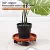 Съемная подставка для цветочного горшка с универсальным колесом, тяжелая стойка для цветочного горшка на колесах для внутреннего и наружного использования на балконе