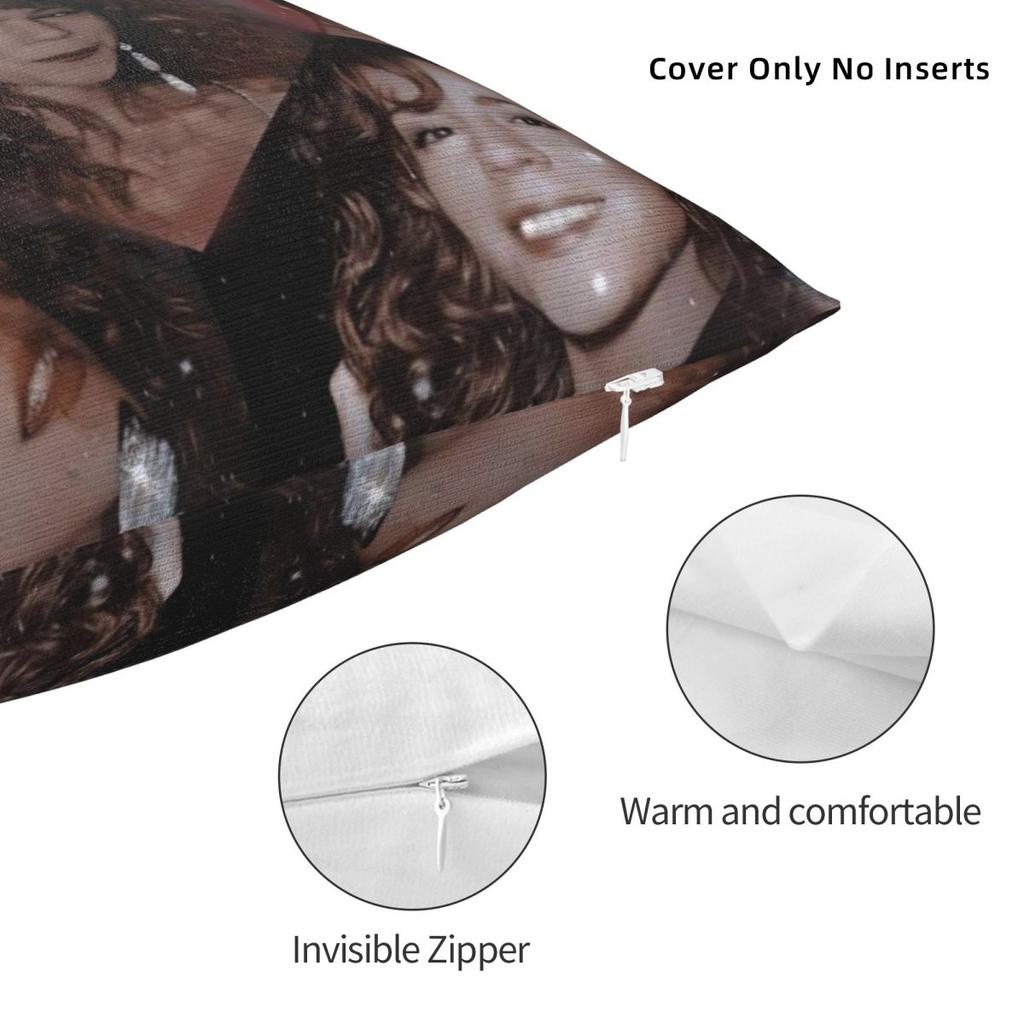 Mariah Carey American Singer Pillow Cover Vintage Pillow Case Polyester Cushion Cover Pillowcases For Chair Sofa Home Decoration