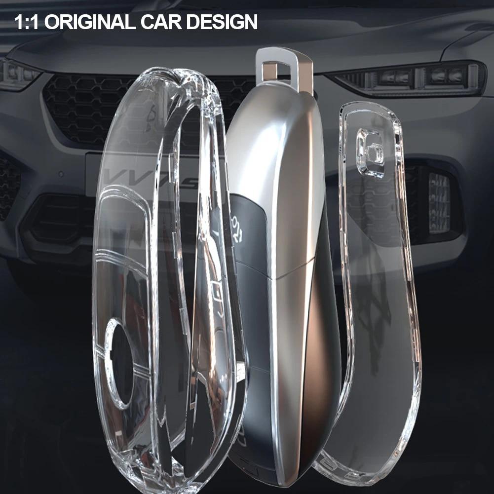 Прозрачный чехол для ключей из ТПУ для Mercedes Benz ECS GLC Class E200 E400 E63 W213 S550 S560 C260 A200, защитная оболочка для ключей