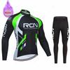 Rcn Winter Warm Thermal Fleece Set Велосипедная одежда Мужская велосипедная майка Спортивная езда MTB Велосипедная одежда Maillot Ciclismo Hombre