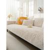 Winter Thickened Embossed Velvet Sofa Cushion Non-Slip Seat Cushions High-End Leather Sofa Cover Backrest Cover Cloth