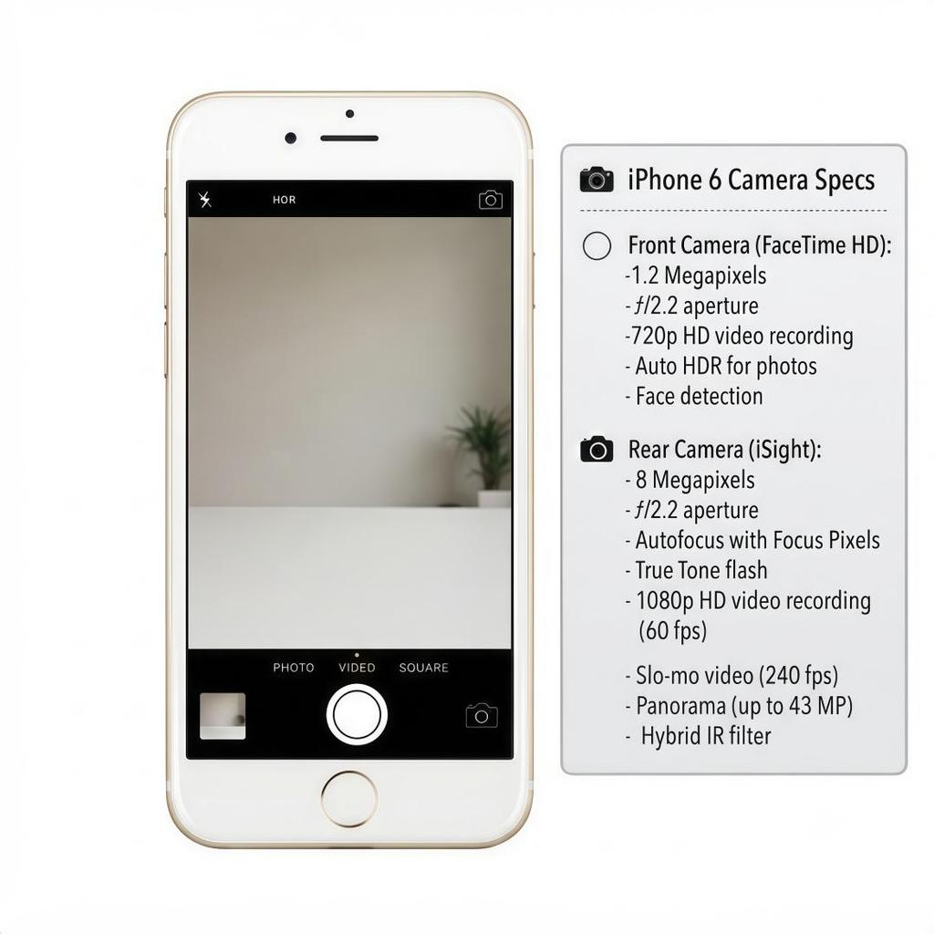 Apple iPhone 6 16 ГБ ПЗУ Золотой/Черный/Серебристый - 4G LTE Смартфон Разблокированный Мобильный Телефон - Восстановленный