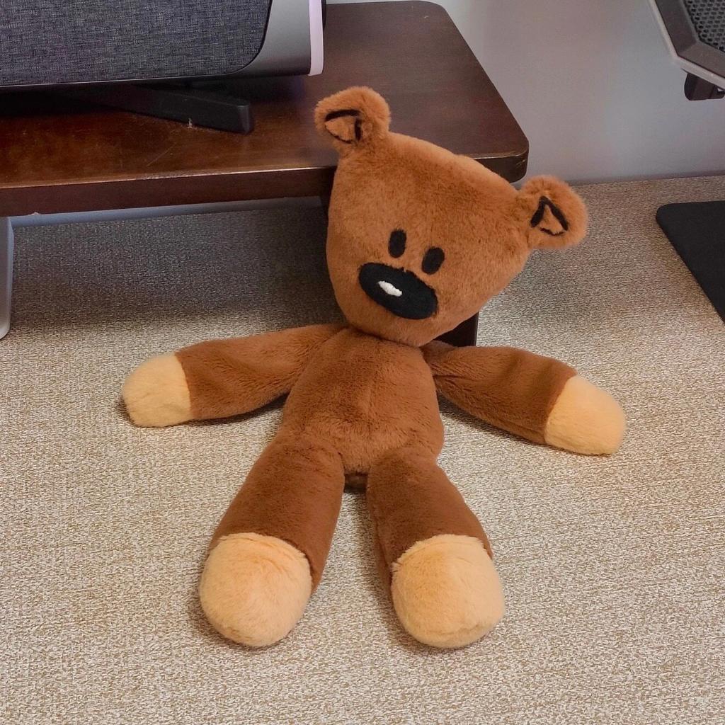 Очаровательный мистер. Плюшевая игрушка Bean Bear Мягкая пушистая кукла коричневого медведя Набитый медведь Плюшевая игрушка Обнимающая подушка Диван-кровать Домашний декор