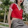 adidas Футбольный кроп-топ Originals Красный IR9778