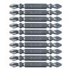VESSEL Double-ended Sakisbo Bit with Magnet +2 X 65mm Set of 10 Hardness: H (High Hardness) M-S14 ZP