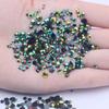Multi-Color AB Jelly Resin Rhinestones, 2-6mm, 1000 Pcs, Flat Back for Nail Art