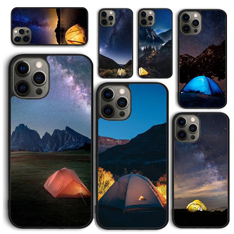 Чехол для телефона 'Кемпинг Природа Горы' для iPhone 17 Air 16 Coque 15 14 12 13 PLUS 11 PRO MAX Задняя крышка Fundas Shell