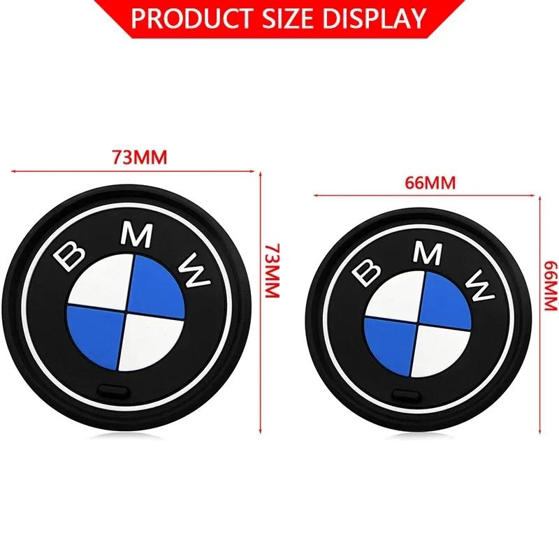 X5 X6 Silicone Car Coaster Cup Holder Coasters Center Console Drink Insert Mats For BMW X3 X5 F10 F20 F30 F34 F36 F15 E90 G32 G2