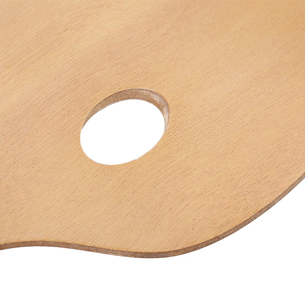 Винтажная овальная деревянная палитра художника, поднос для масляных и акриловых красок, деревянный инструмент для рисования