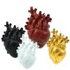 5 Colors Heart Vase Resin Figurine Creative Dried Flower Container Flower Vessel  Desktop Display