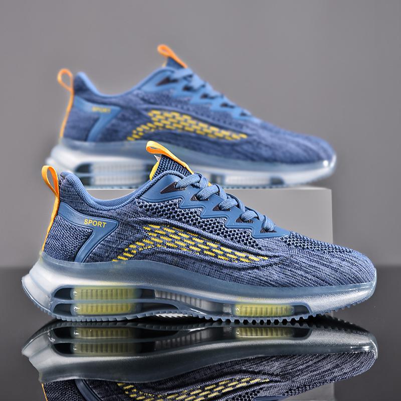 Мужская обувь 2025 года 2025 новая летняя обувь для бега с воздушной подушкой тренд амортизация повседневная спортивная обувь платформа папины кроссовки