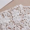 Korean Embroidery Floral Lace Fake Collar Girl Big Lapel Shirt Detachable Collars Accessories For Women Neck Detachable Collars