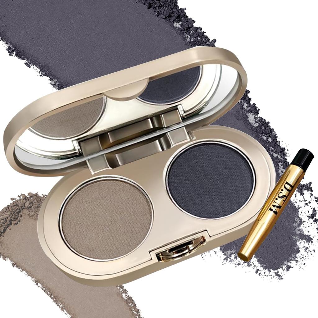 Aopoka Пудра для носа и бровей с натуральным 3D гипоаллергенным эффектом для чувствительной кожи и зеркалом, водостойкая, финишная, для начинающих, устойчивая к поту,