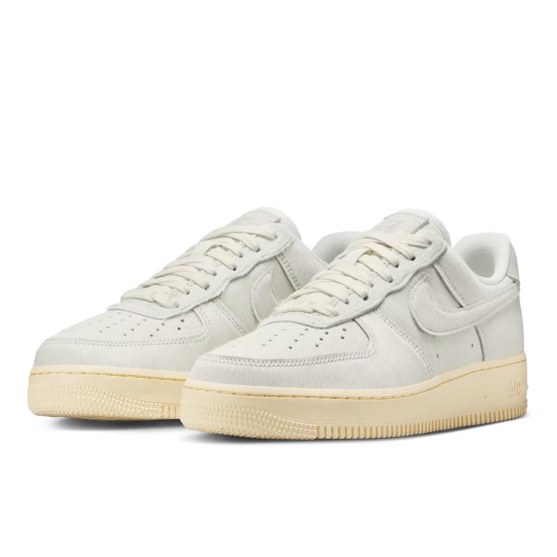 Nike Женские кроссовки Air Force 1 Low из пони-волоса, кремовые/парусина/муслин II7398-100