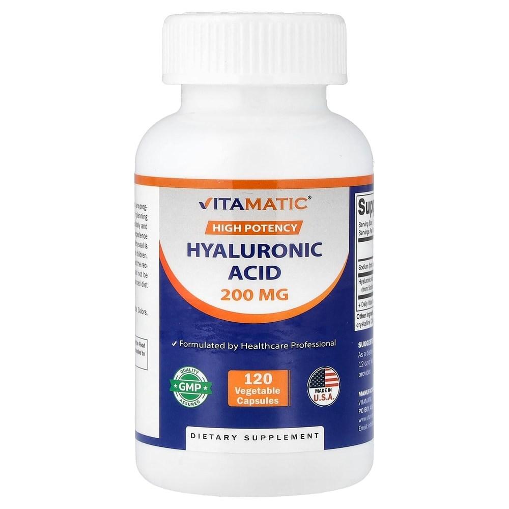 IHerb Гиалуроновая кислота 200 мг Вегетарианские капсулы 120 таблеток 1 шт.