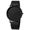 Minimalist Men Fashion Ultra Thin Watches Simple Men Business Stainless Steel Mesh Belt Quartz Watch Leisure Men Watch