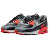 Nike Мужские повседневные беговые кроссовки Air Max 90 Premium с низким верхом Черно-серые с красным HM9432-001