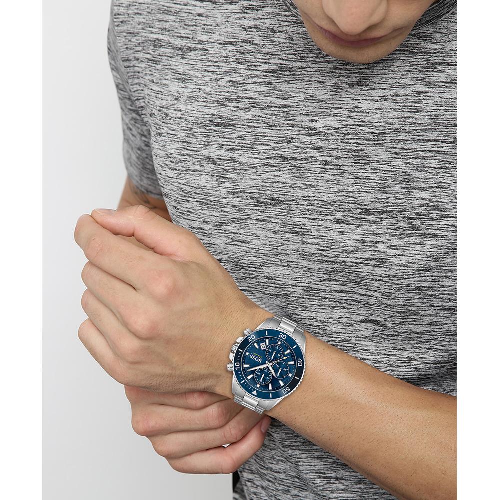 Hugo Boss 1513907 Мужские часы Admiral Chronograph с синим циферблатом