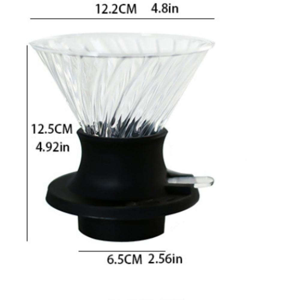 Reusable Immersion Coffee Dripper Hand-brewed Coffee V02 Filter Cup Drip Coffee Extraction Home Brewing Integrated Filter Set
