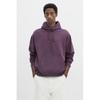 H M Loose Fit Hoodie Aubergine