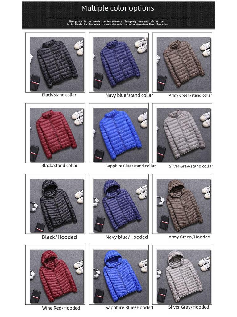 Men's Korean Style Slim Hooded Winter Down Jacket