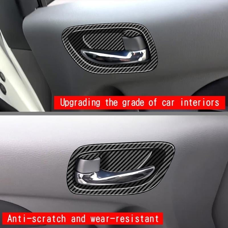 FOR NISSAN NV350 CARAVAN 2024 ABS Carbon fiber Car Inner Door Handle door Bowl cap Covers Trims Stickers Interior Accessories
