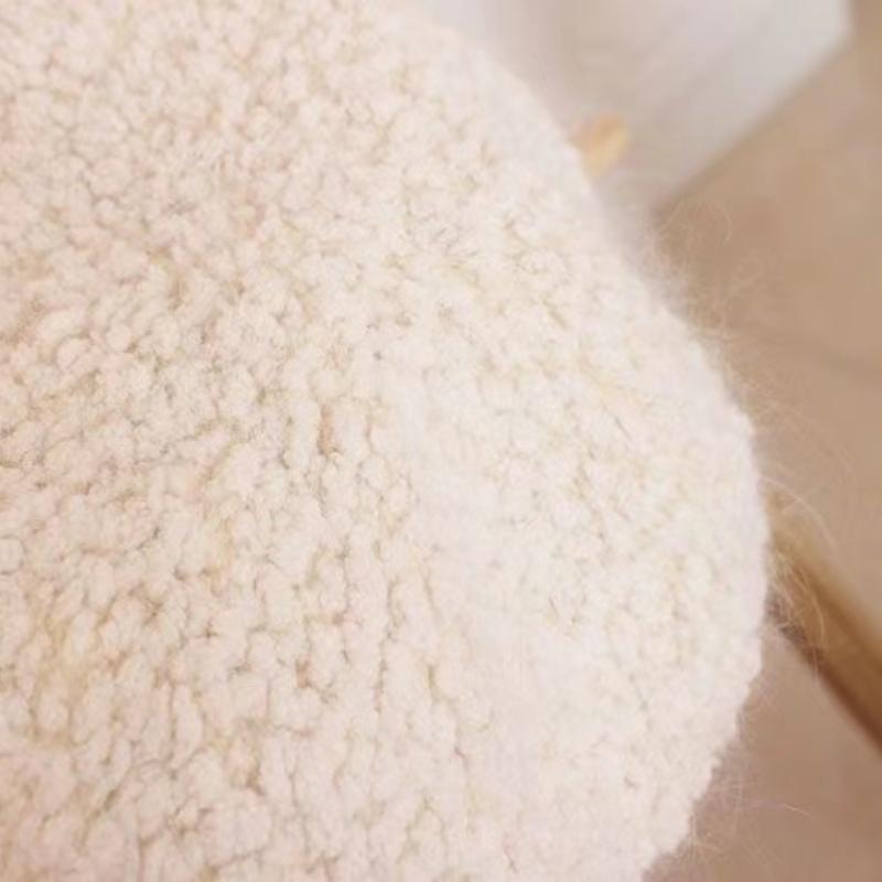 Harajuku Sweet Lolita, милый овечий ушной плюшевый берет из овечьей шерсти для женщин и девочек, шапка для косплея, зимние теплые головные уборы, украшение