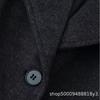 Женское длинное пальто из смесовой шерсти с 3 пуговицами, свободный крой, лацканы с вырезом, уличный стиль, зимняя верхняя одежда