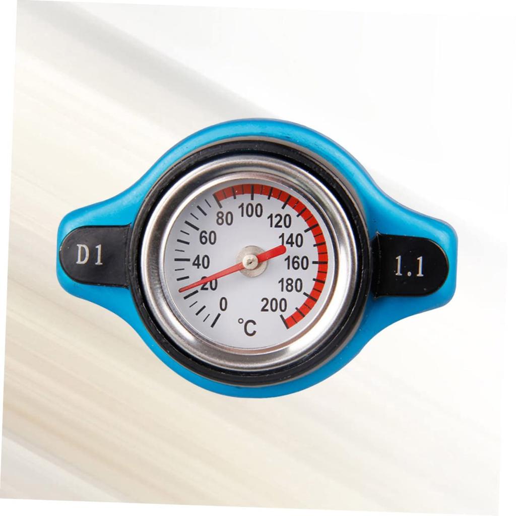 TINEASUR Car Radiator Cap Thermostat Tank Cover Easy Read 1.1 Bar