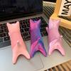 Durable 3D Printing Spring Cat Novelty Spring Cat Model Multicolored Spring Cat  Ornament  Offices